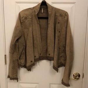Tan free People jacket